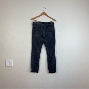 Lucky Brand Sienna slim boyfriend black washed jeans size 4/27